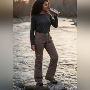 The North face size L womens taupe water resistant flare active pants